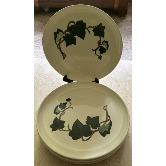 Vintage Metlox California Ivy POPPYTRAIL LOT of 6 Dinner Plates 10 1/4" USA '50s - Picture 1 of 7